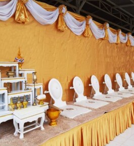เช่าโต๊ะหมู่อาสนะ เวทีสงฆ์